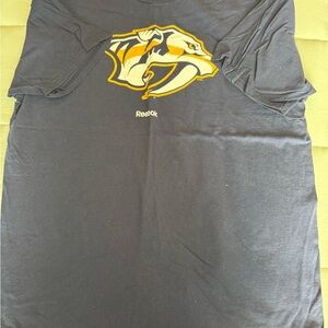 Reebok Men's Navy Nashville Predators Tee